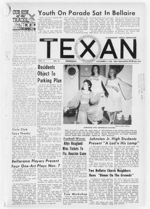 Primary view of object titled 'The Bellaire Texan (Bellaire, Tex.), Vol. 11, No. 35, Ed. 1 Wednesday, November 4, 1964'.