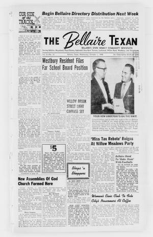 Primary view of object titled 'The Bellaire Texan (Bellaire, Tex.), Vol. 5, No. 33, Ed. 1 Wednesday, October 1, 1958'.
