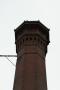 Photograph: Red-brick smokestack of the Texas Pacific Coal and Oil Company, detail