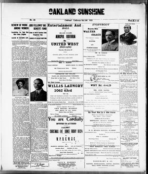 Oakland Sunshine (Oakland, Calif.), Vol. 13, No. 20, Ed. 1 Saturday, October 30, 1915