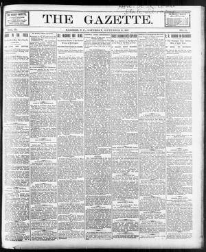Primary view of object titled 'The Gazette. (Raleigh, N.C.), Vol. 9, No. 31, Ed. 1 Saturday, September 18, 1897'.