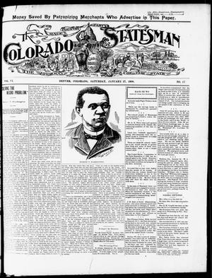 The Colorado Statesman (Denver, Colo.), Vol. 6, No. 17, Ed. 1 Saturday, January 27, 1900