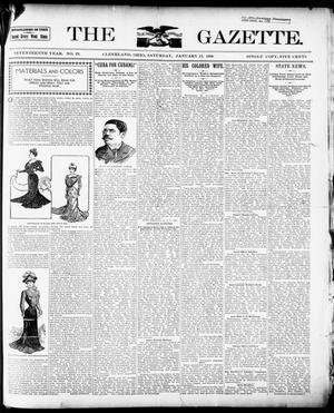 Primary view of object titled 'The Gazette. (Cleveland, Ohio), Vol. SEVENTEENTH YEAR, No. 23, Ed. 1 Saturday, January 13, 1900'.