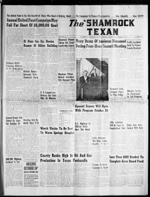 Primary view of object titled 'The Shamrock Texan (Shamrock, Tex.), Vol. 54, No. 26, Ed. 1 Thursday, October 17, 1957'.