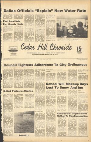 Primary view of object titled 'Cedar Hill Chronicle (Cedar Hill, Tex.), Vol. 14, No. 28, Ed. 1 Thursday, March 16, 1978'.