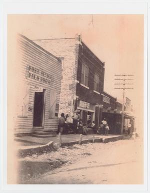 [Photograph of Palo Pinto's Main Street Storefronts and Post Office]
