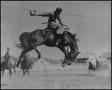 Thumbnail image of item number 1 in: '[Photograph of a Bronc Rider]'.