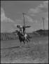 Photograph: [Photograph of Mary Ann Mayfield Trick Riding]