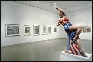Primary view of object titled 'Luis Jimenez: Working Class Heroes, Images from the Popular Culture [Photograph DMA_1540-18]'.