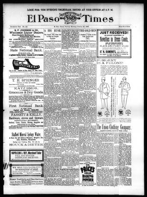 Primary view of object titled 'El Paso International Daily Times (El Paso, Tex.), Vol. SIXTEENTH YEAR, No. 261, Ed. 1 Sunday, October 25, 1896'.