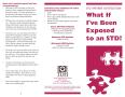 Pamphlet: STD Partner Notification: What If I've Been Exposed to an STD?