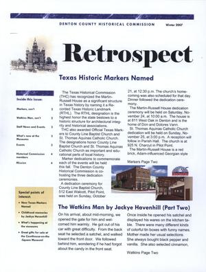 Primary view of object titled 'Retrospect, Winter 2007'.