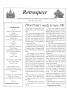 Journal/Magazine/Newsletter: Retrospect, April, May, June, 2006