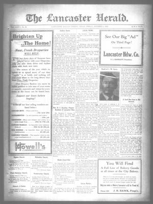 Primary view of object titled 'The Lancaster Herald. (Lancaster, Tex.), Vol. 36, No. 38, Ed. 1 Friday, October 6, 1922'.