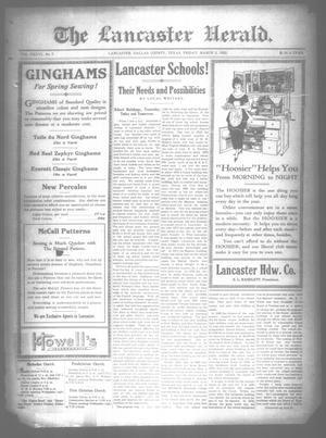 Primary view of object titled 'The Lancaster Herald. (Lancaster, Tex.), Vol. 36, No. 7, Ed. 1 Friday, March 3, 1922'.
