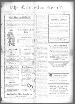 Primary view of object titled 'The Lancaster Herald. (Lancaster, Tex.), Vol. 21, No. 19, Ed. 1 Friday, June 12, 1908'.