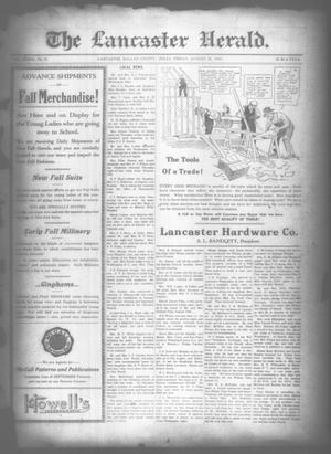 Primary view of object titled 'The Lancaster Herald. (Lancaster, Tex.), Vol. 33, No. 31, Ed. 1 Friday, August 22, 1919'.