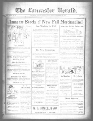 Primary view of object titled 'The Lancaster Herald. (Lancaster, Tex.), Vol. 36, No. 36, Ed. 1 Friday, September 22, 1922'.