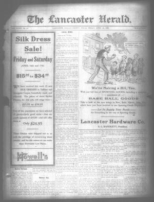 Primary view of object titled 'The Lancaster Herald. (Lancaster, Tex.), Vol. 34, No. 13, Ed. 1 Friday, April 16, 1920'.