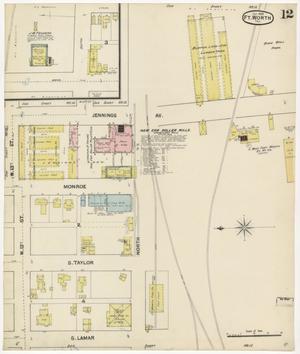 Primary view of object titled 'Fort Worth 1889 Sheet 12'.