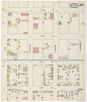 Primary view of object titled 'El Paso 1893 Sheet 18'.