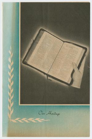 Primary view of object titled '[First Christian Church Bulletin: December 11, 1960]'.