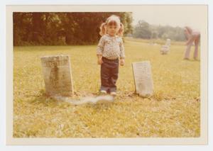 Primary view of object titled '[Child with Headstones]'.