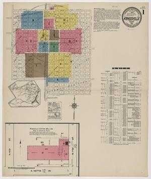 Primary view of object titled 'Kingsville 1922 Sheet 1'.