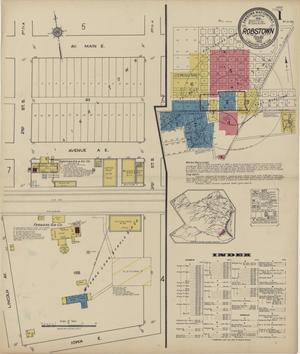 Primary view of object titled 'Robstown 1922 Sheet 1'.