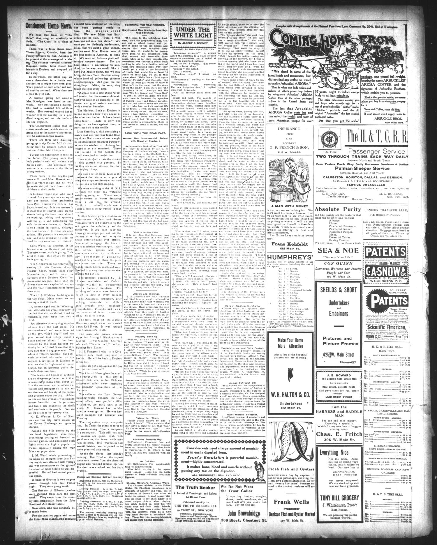 The Sunday Gazetteer. (Denison, Tex.), Vol. 26, No. 15, Ed. 1 Sunday, July 21, 1907
                                                
                                                    [Sequence #]: 3 of 4
                                                