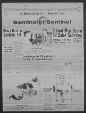 Primary view of Seminole Sentinel (Seminole, Tex.), Vol. 54, No. 28, Ed. 1 Thursday, June 1, 1961