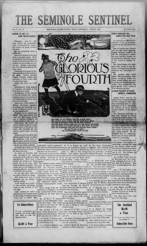 Primary view of object titled 'The Seminole Sentinel (Seminole, Tex.), Vol. 11, No. 24, Ed. 1 Thursday, June 28, 1917'.