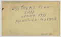 Thumbnail image of item number 2 in: '[Photograph of U.S.S. Texas in Honolulu Harbor]'.