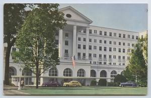 Primary view of object titled '[Postcard of Entrance of Greenbrier #3]'.