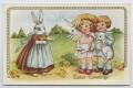 Postcard: [Postcard of Two Children With a Mother Rabbit]