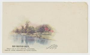 Primary view of object titled '[Postcard of the Iron Mountain Route, Government Lake]'.
