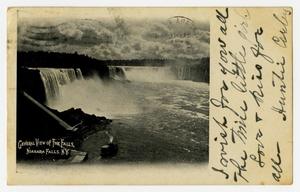 Primary view of object titled '[Postcard of Niagara Falls]'.