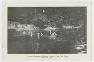 Primary view of object titled '[Postcard of Winslow Park Club Swimming Hole]'.