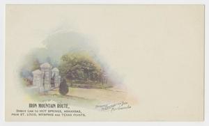 Primary view of object titled '[Postcard of the Iron Mountain Route, Reservation Park]'.