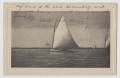 Postcard: [Postcard of Sailboat on Sea]