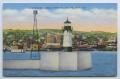 Thumbnail image of item number 1 in: '[Postcard of Harbor Entrance in Duluth, Minnesota]'.