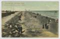 Postcard: [Postcard of Promenade on Seal Wall in Galveston]