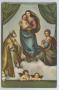 Primary view of [Postcard of Mary, Jesus, Pope, and Gabriel With Two Cherubs]