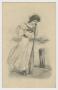 Postcard: [Postcard of Woman With Wooden Oar]