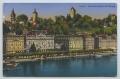 Primary view of [Postcard of Swiss Coastal Town]