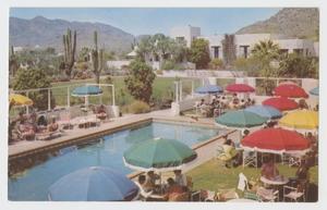 Primary view of object titled '[Postcard of Pool at Camelback Inn]'.