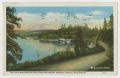 Primary view of [Postcard of Lake Washington Boulevard and Mount Rainier]