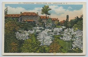 Primary view of object titled '[Postcard of Grove Park Inn]'.