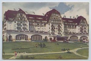 Primary view of object titled '[Postcard of Drawing of Hotel Quintandinha 2]'.