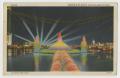 Primary view of [Postcard of Chicago World's Fair Fountain by Night]
